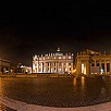 Vista notturna della basilica di san pietro - Roma (Lazio)